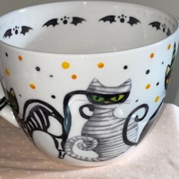 NWT 2 Happy Halloween Cat Mugs. - Picture 8 of 12